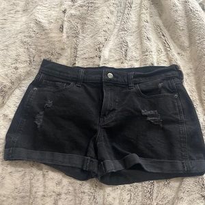 Black old navy shorts size 6